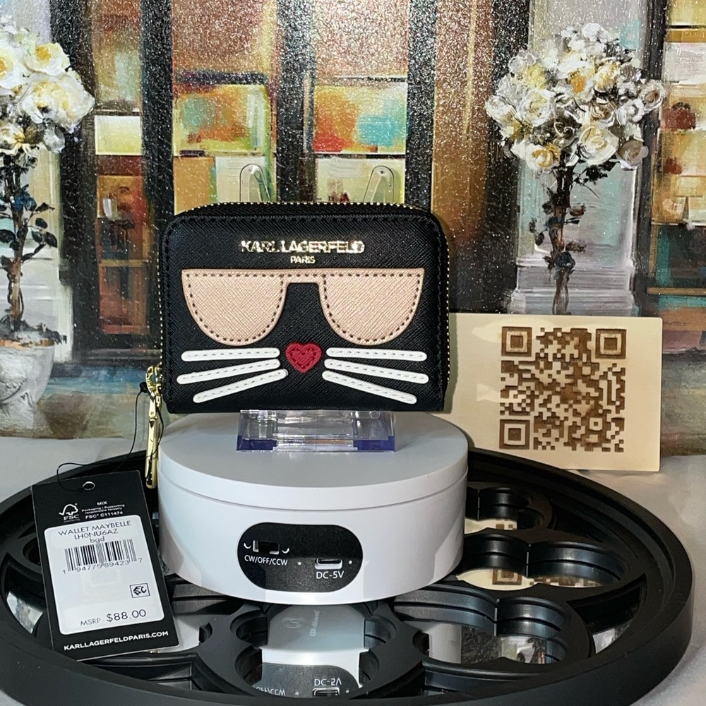 Karl Lagerfeld Paris Choupette Zip-Around Wallet – NWT